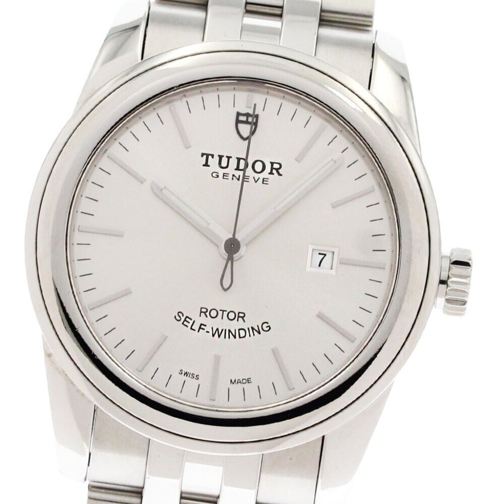 TUDOR Glamor date 53000 Silver Dial Automatic Boy's Watch_879232